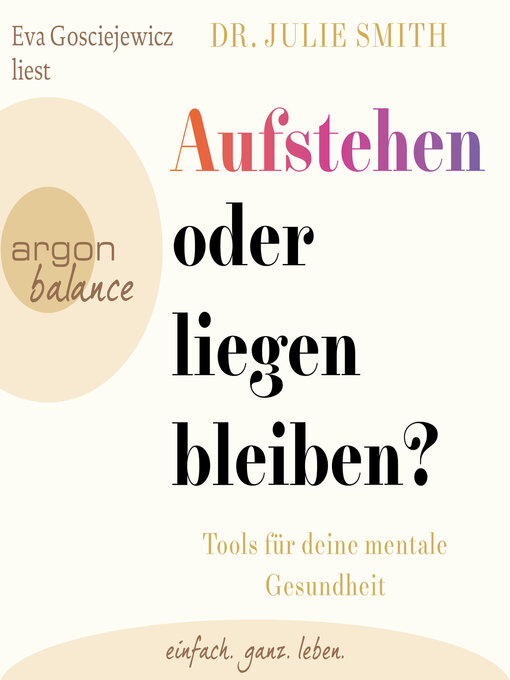 Title details for Aufstehen oder liegenbleiben?--Tools für deine mentale Gesundheit (Ungekürzte Lesung) by Dr. Julie Smith - Wait list